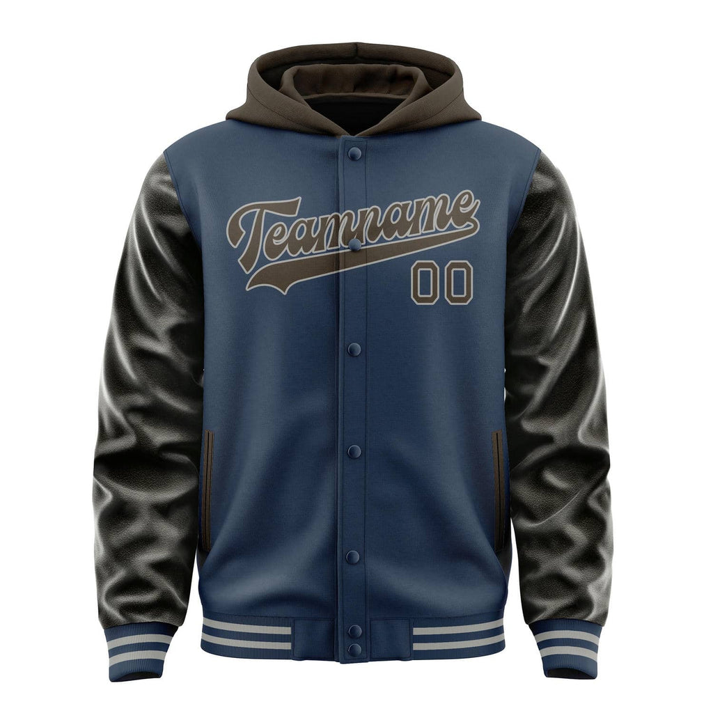 Custom Blue Brown Jacket