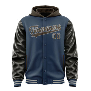 Custom Blue Brown Jacket