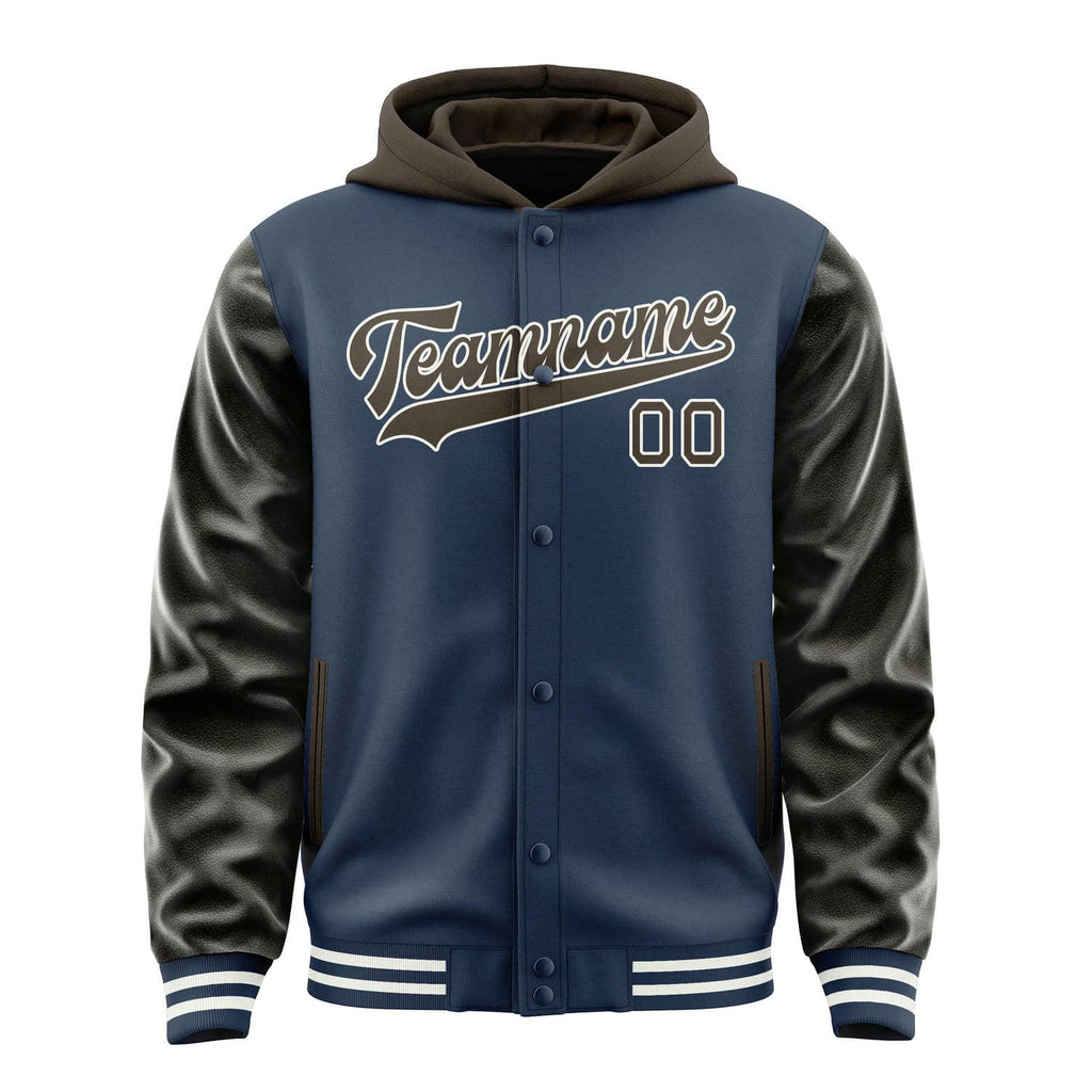 Custom Blue Brown Jacket