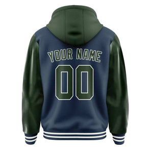 Custom Blue Dark Green Jacket