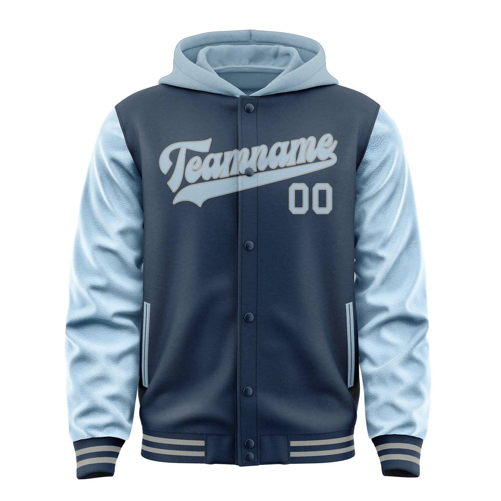 Custom Blue Light Blue Jacket