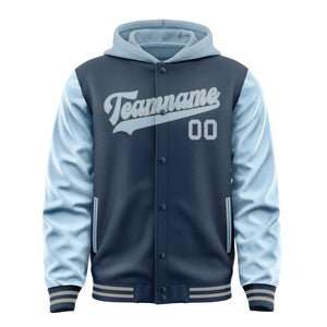 Custom Blue Light Blue Jacket
