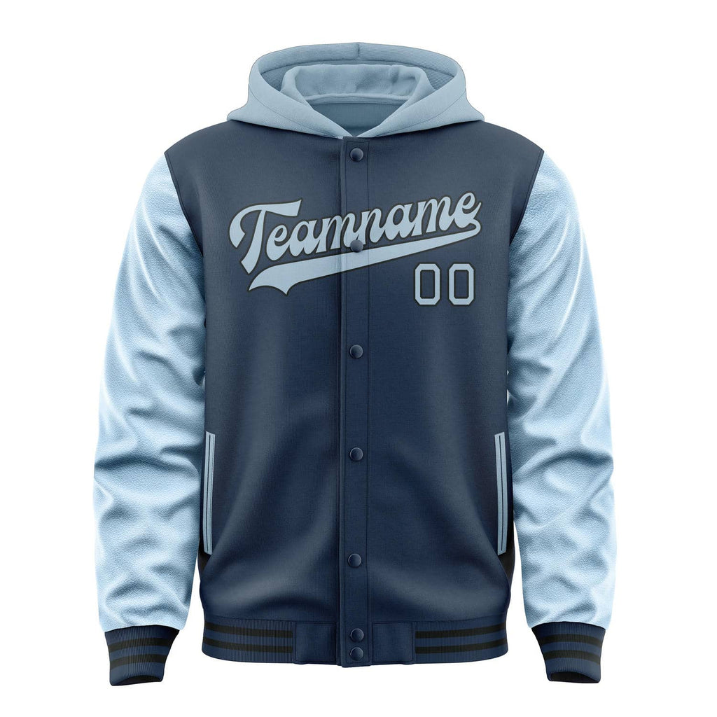 Custom Blue Light Blue Jacket
