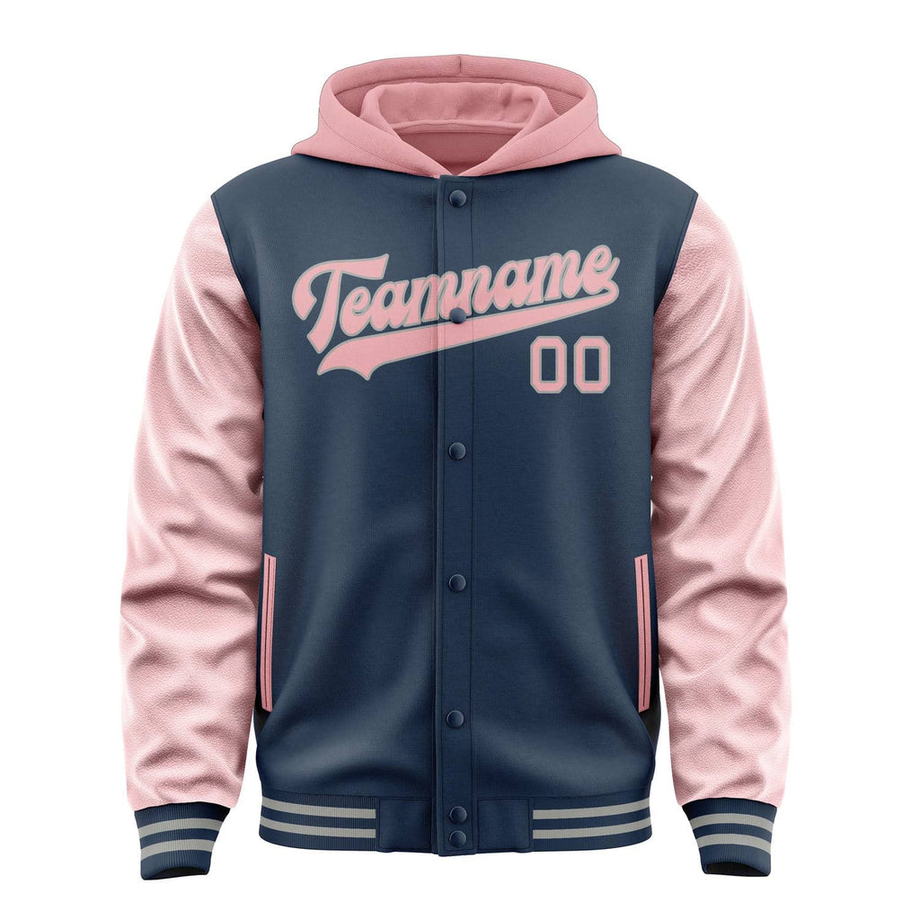 Custom Blue Light Pink Jacket