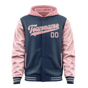 Custom Blue Light Pink Jacket