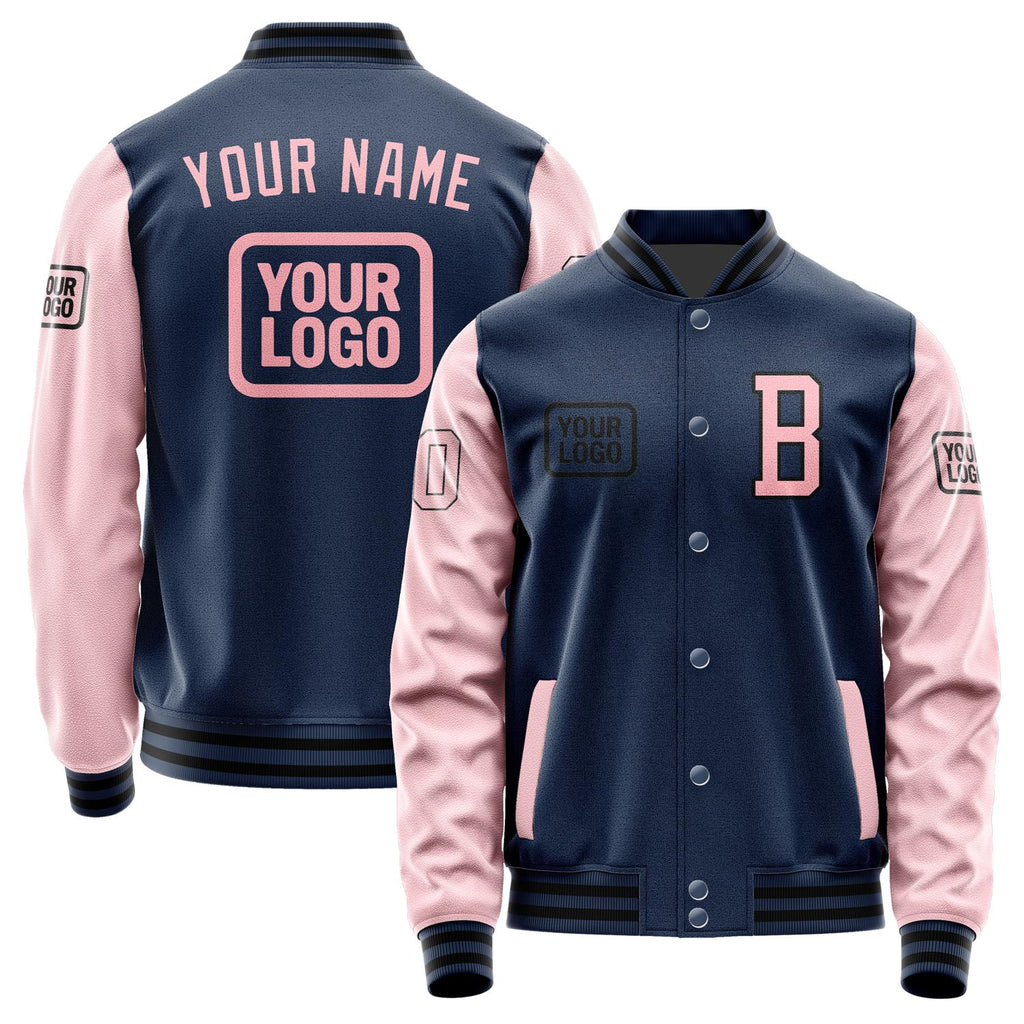 Custom Blue Light Pink Jacket JA101021101717212117
