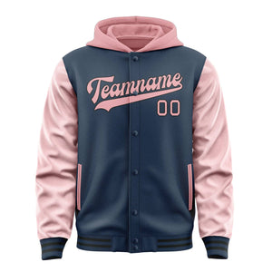 Custom Blue Light Pink Jacket