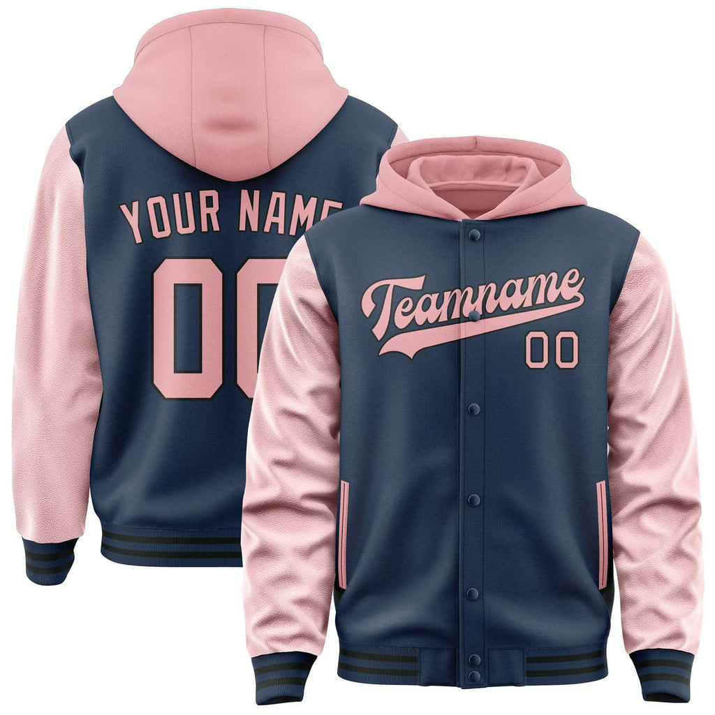 Custom Blue Light Pink Jacket