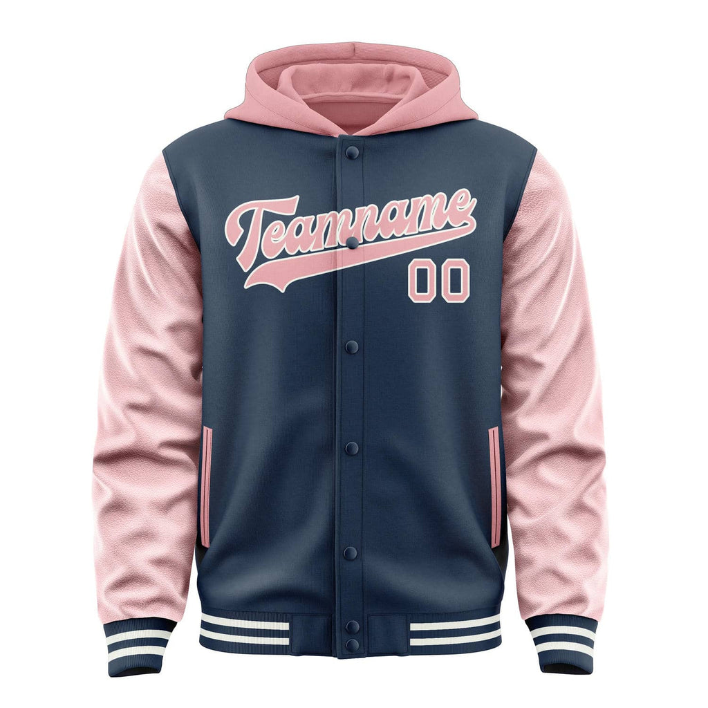 Custom Blue Light Pink Jacket