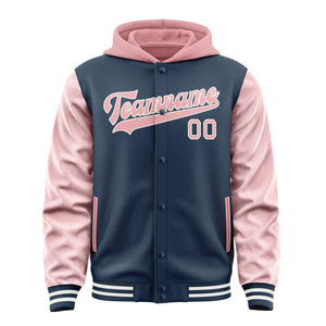 Custom Blue Light Pink Jacket