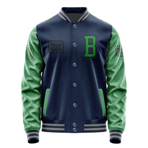 Custom Blue Emerald Green Jacket JA101024100417242417