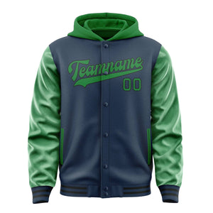 Custom Blue Emerald Green Jacket