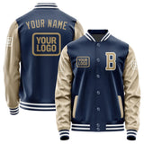 Custom Blue Light Khaki Jacket