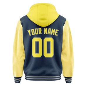 Custom Blue Light Yellow Jacket