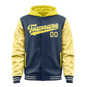 Custom Blue Light Yellow Jacket