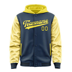 Custom Blue Light Yellow Jacket