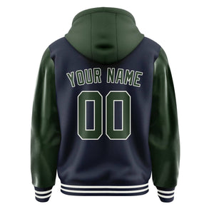 Custom Navy Dark Green Jacket
