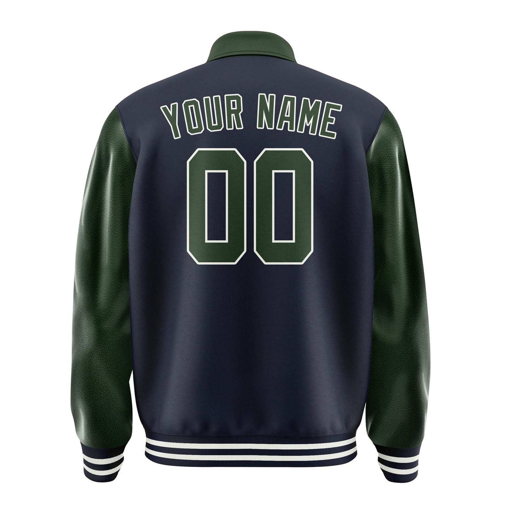 Custom Navy Dark Green Jacket