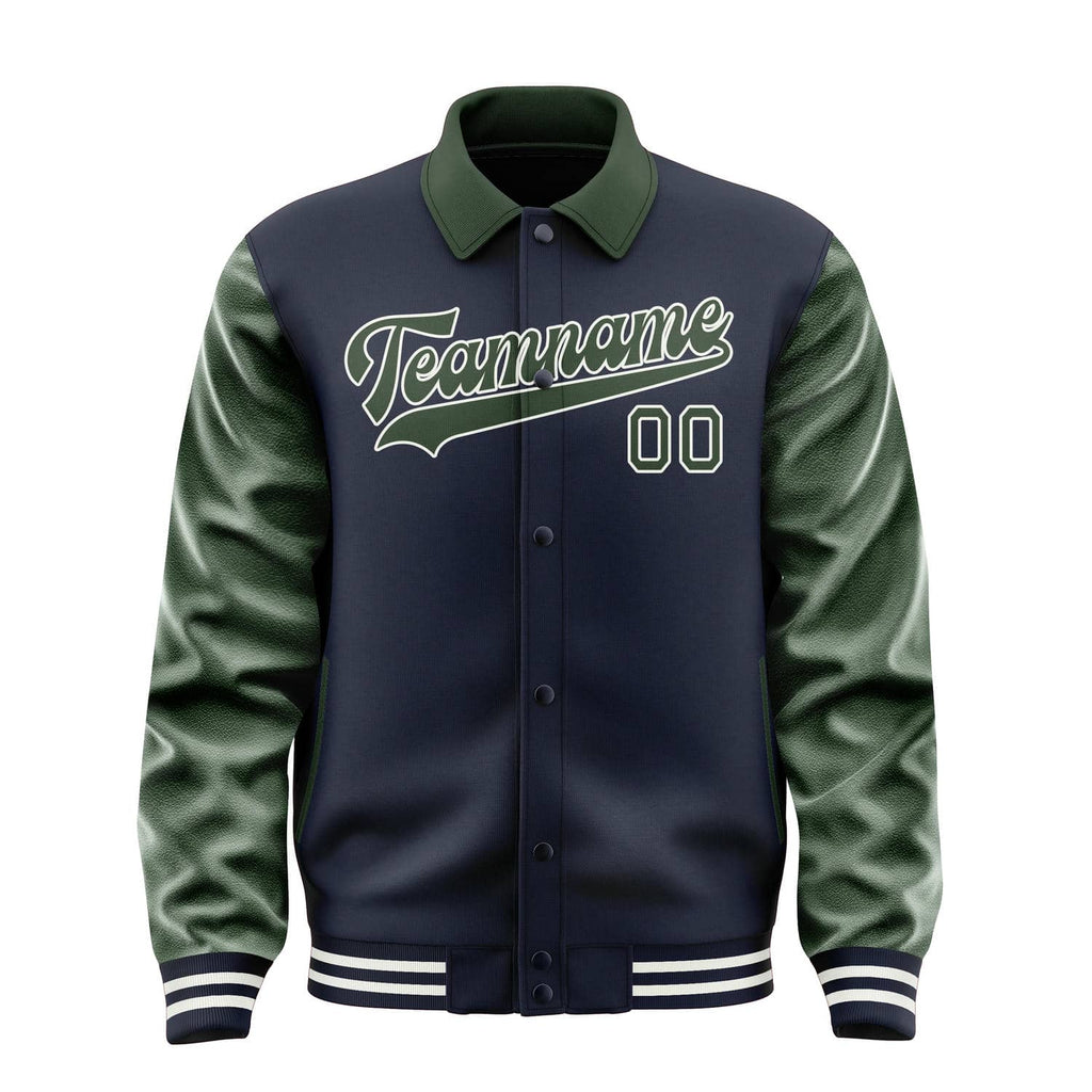 Custom Navy Dark Green Jacket