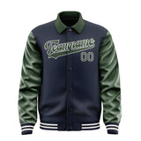 Custom Navy Dark Green Jacket