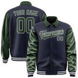 Custom Navy Dark Green Jacket