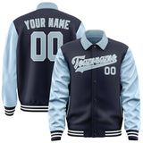 Custom Navy Light Blue Jacket