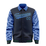 Custom Navy Sky Blue Jacket