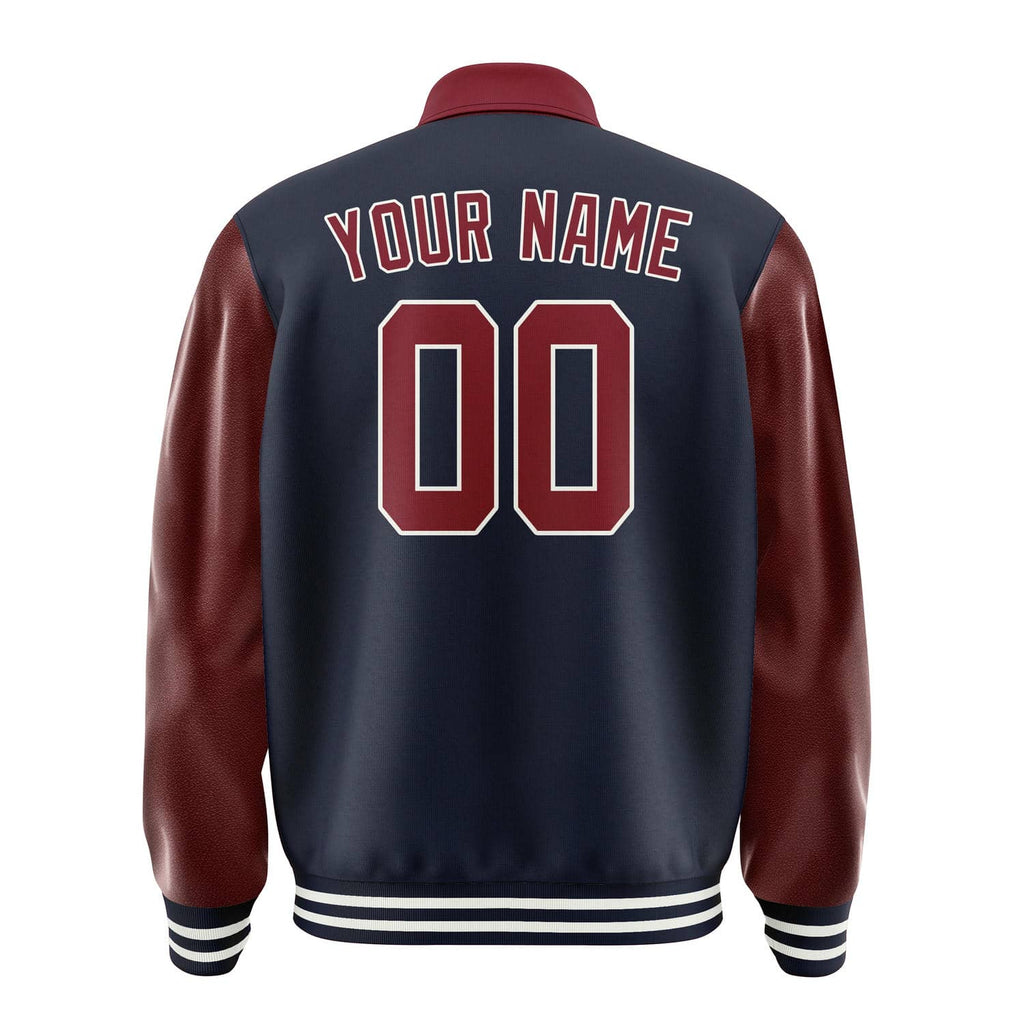 Custom Navy Crimson Red Jacket