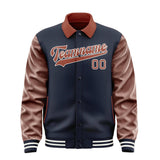 Custom Navy Coral Red Jacket