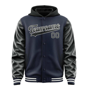Custom Navy Black Jacket