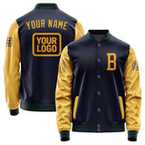 Custom Navy Yellow Jacket