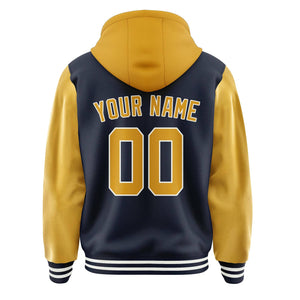 Custom Navy Yellow Jacket