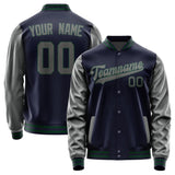 Custom Navy Dark Grey Jacket