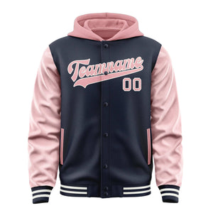Custom Navy Light Pink Jacket