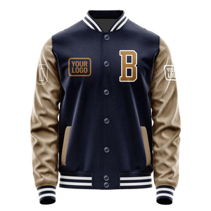 Custom Navy Khaki Jacket JA111122111818222218
