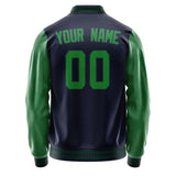 Custom Navy Emerald Green Jacket JA1111241105B30524