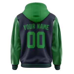 Custom Navy Emerald Green Jacket
