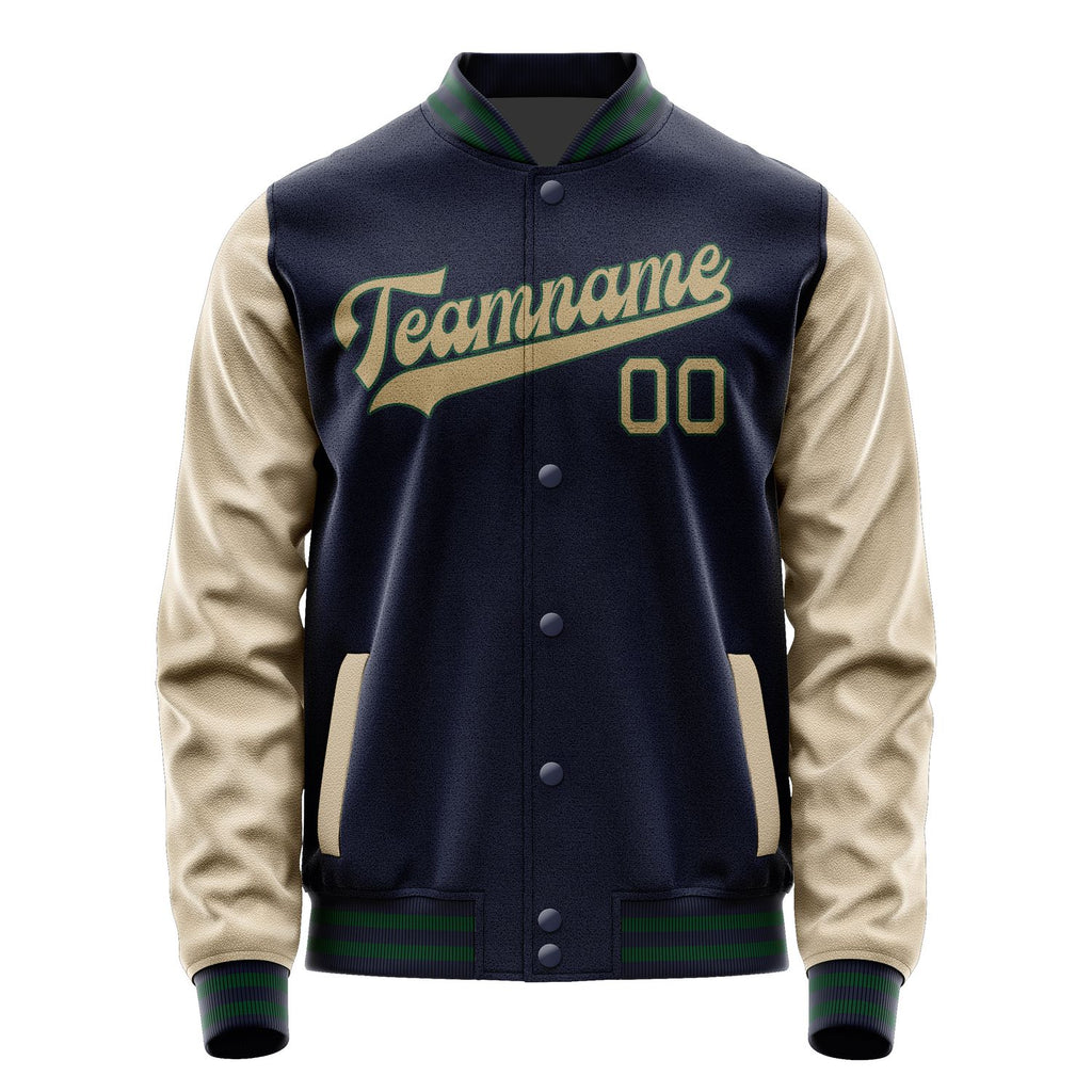 Custom Navy Light Khaki Jacket JA1111251105B30525