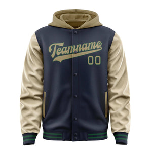Custom Navy Light Khaki Jacket