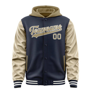 Custom Navy Light Khaki Jacket