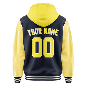 Custom Navy Light Yellow Jacket