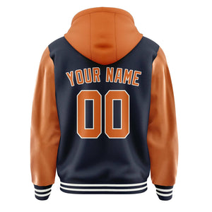 Custom Navy Orange Jacket