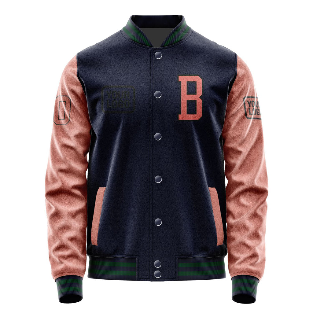 Custom Navy Copper Rose Jacket JA111129110517292917