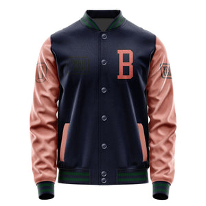 Custom Navy Copper Rose Jacket JA111129110517292917