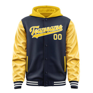 Custom Navy Gold Jacket