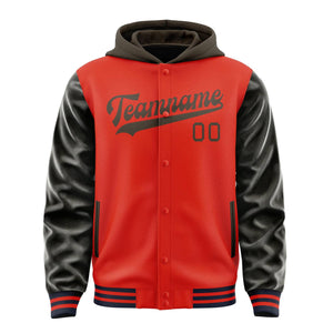 Custom Orange Red Brown Jacket