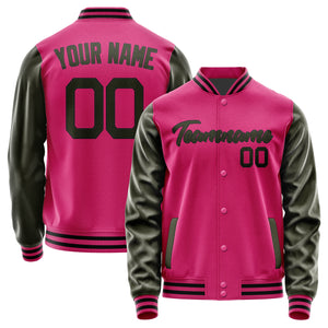 Custom Pink Olive Jacket JA1313021317B21702