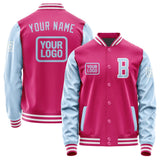 Custom Pink Light Blue Jacket