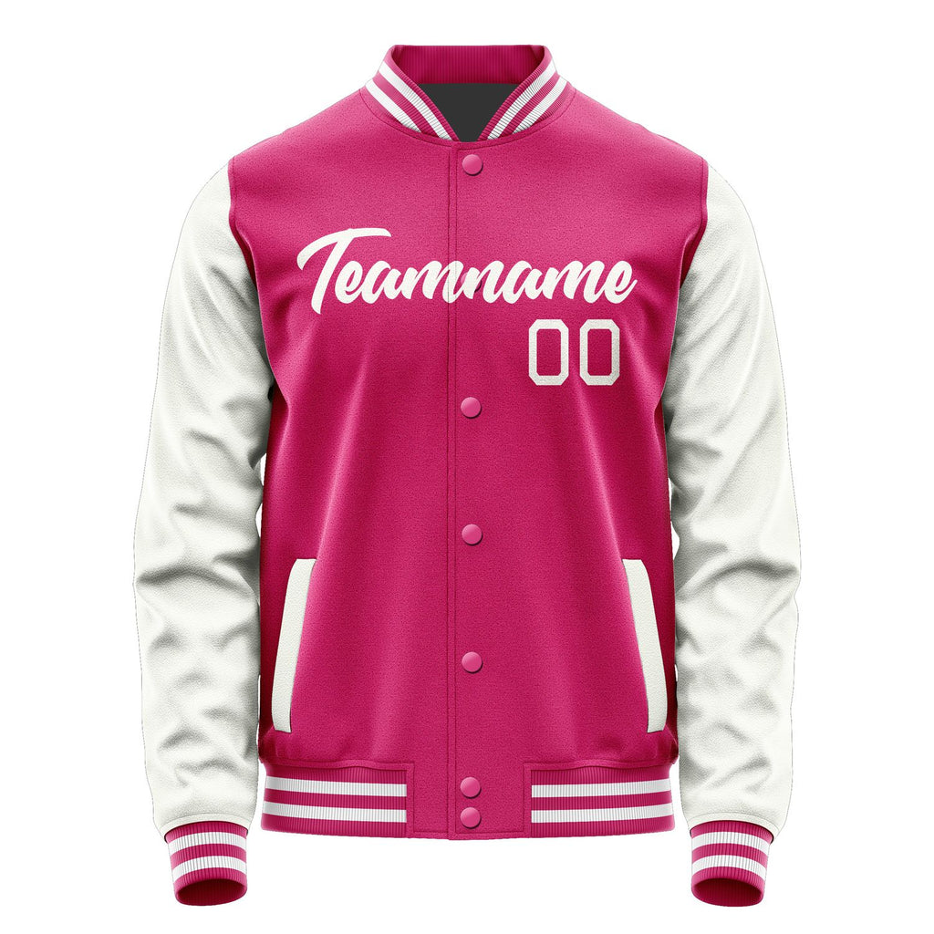 Custom Pink White Jacket JA1313181318B21818