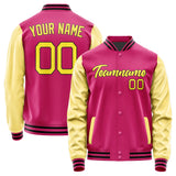 Custom Pink Light Yellow Jacket